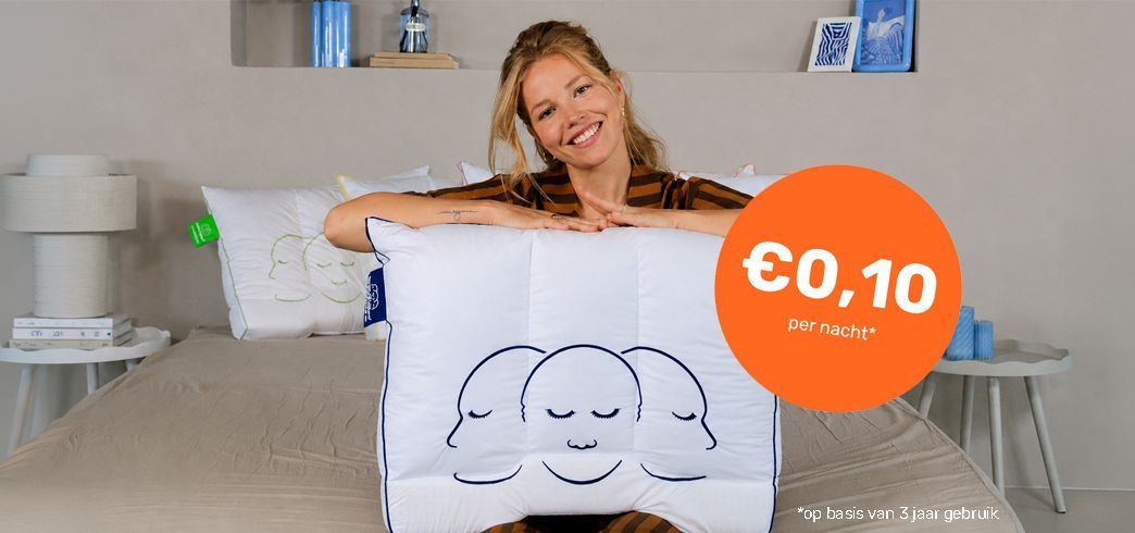 vrouw met kussen